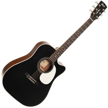electro-acoustic guitar Cort MR500F-CED Black Satin electro-acoustic guitar - 1