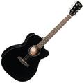 Cort L60CE Black Gloss Chitarra Semiacustica Jumbo