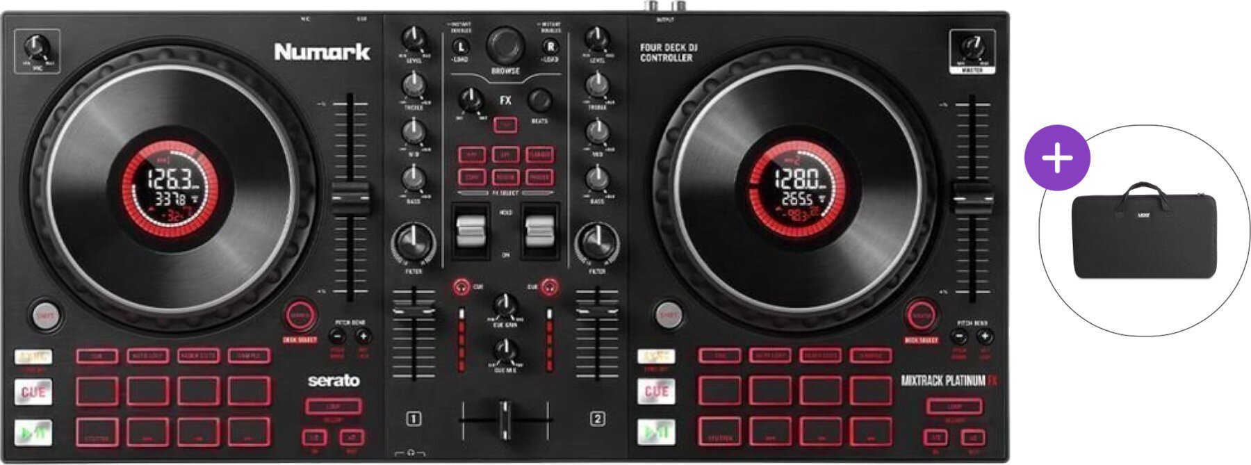 Kontroler DJ Numark Mixtrack Platinum FX SET Kontroler DJ