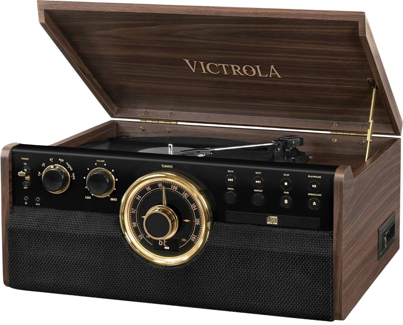 Retro okretnica Victrola VTA 270B ESP Brown Retro okretnica