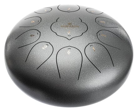 Tongue Drum Shamann 12" 11 Notes D Major Silver Tongue Drum - 1