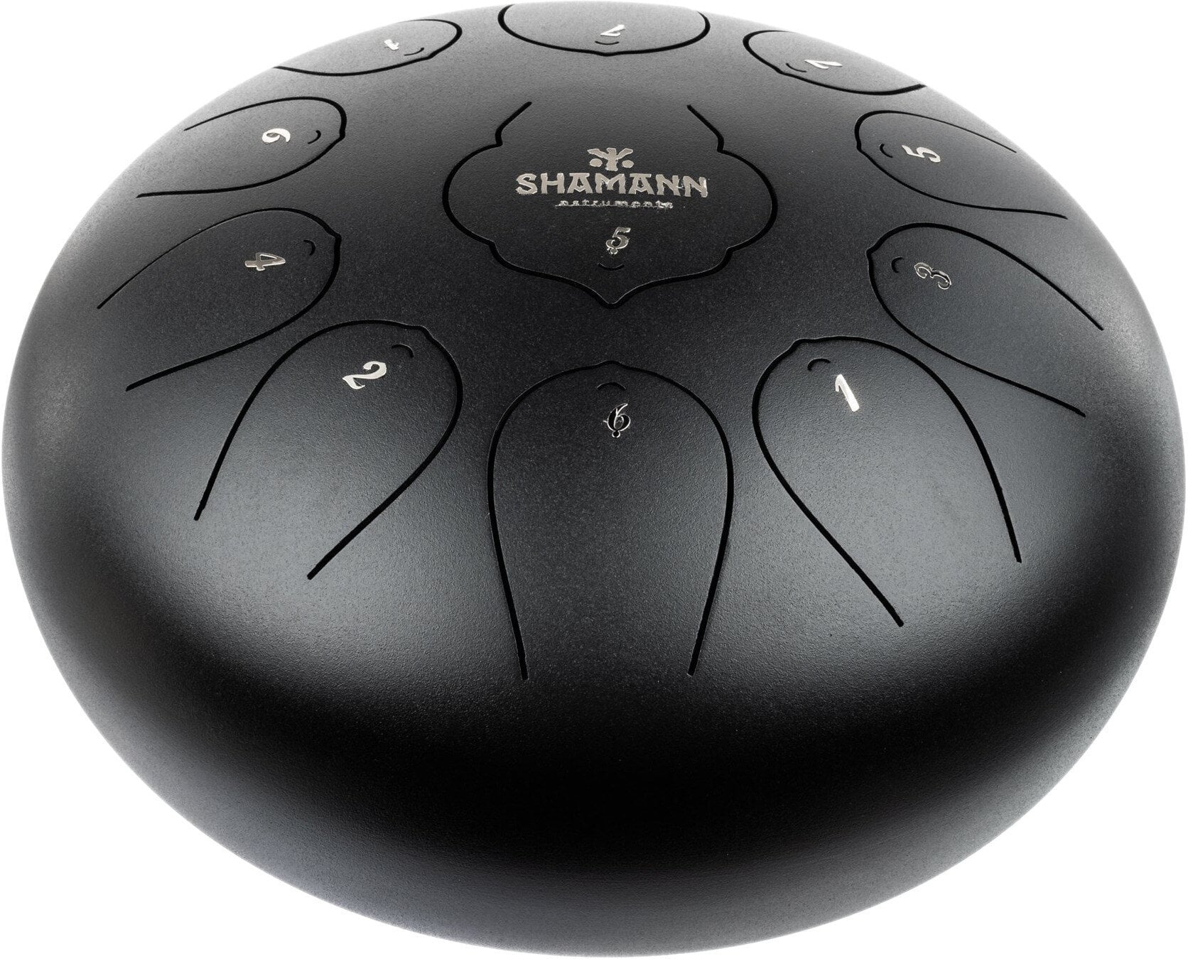 Tongue Drum Shamann 10" 11 Notes F Major Black Tongue Drum