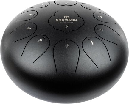 Tongue Drum Shamann 10" 11 Notes F Major Black Tongue Drum - 1