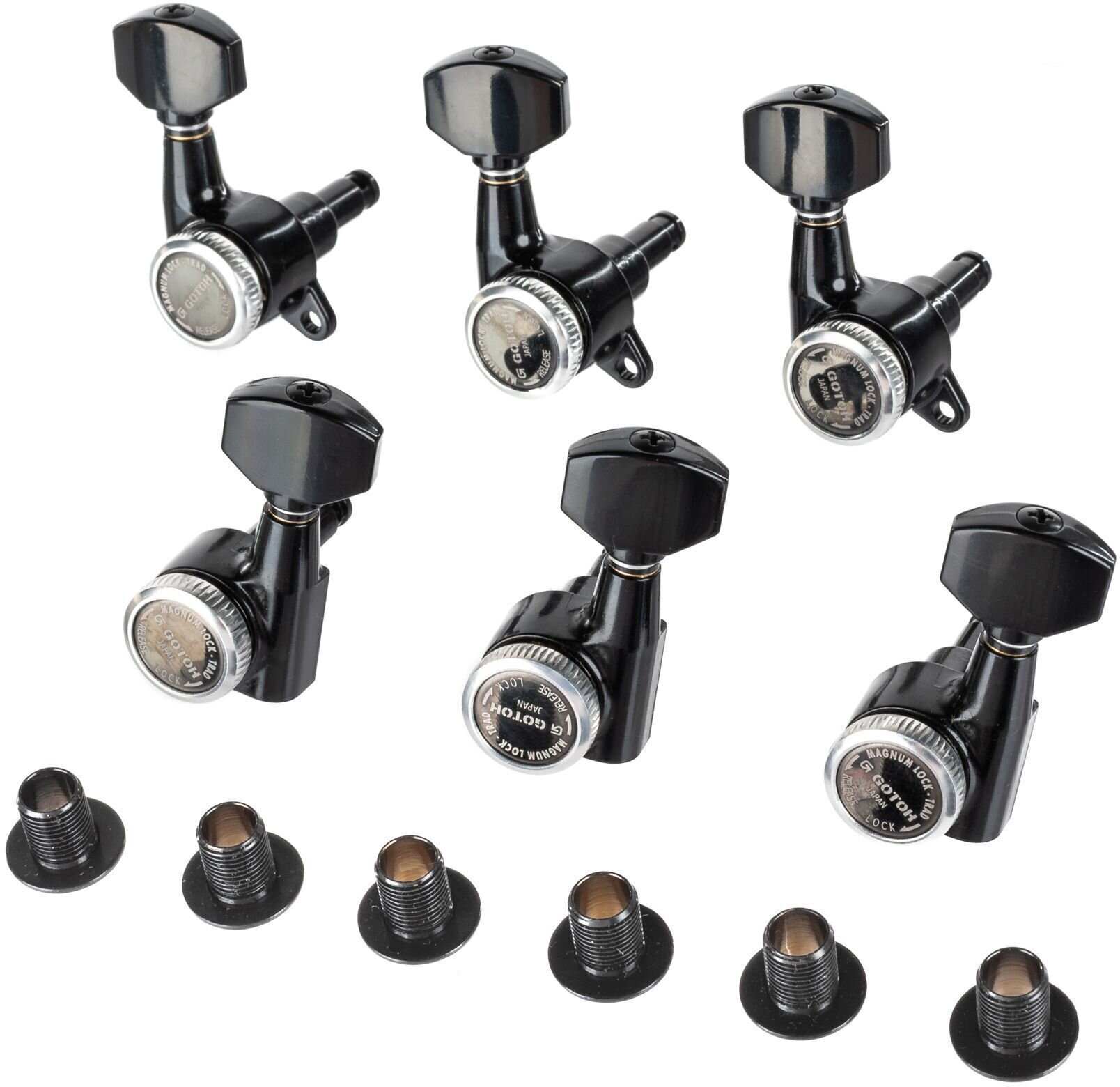 Cheiță de chitară Gotoh SG381 MG-T 07 3L/3R B Black Cheiță de chitară