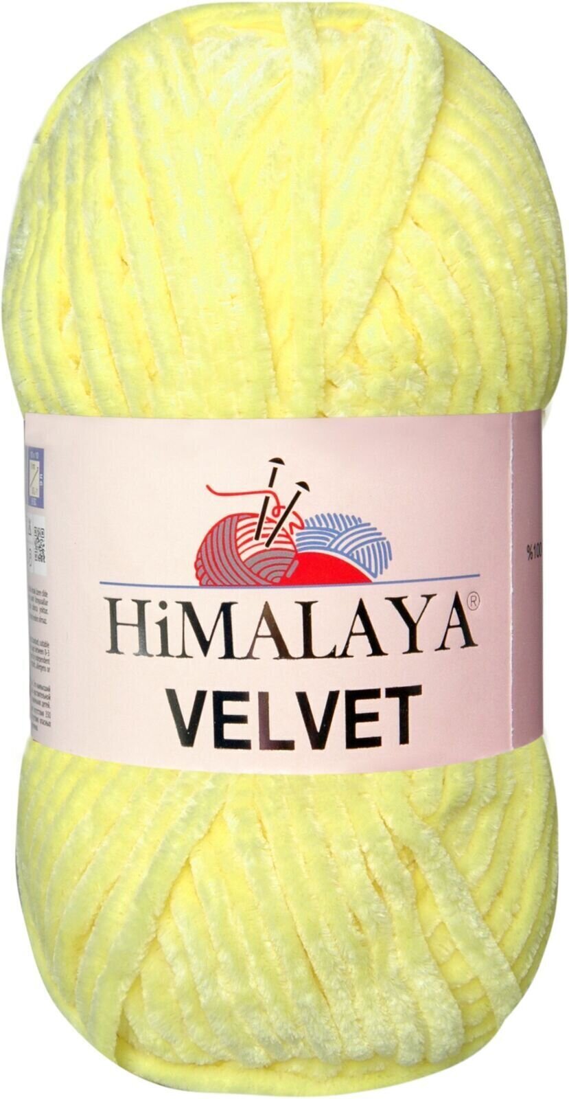 Stickgarn Himalaya Velvet 02 Yellow Stickgarn
