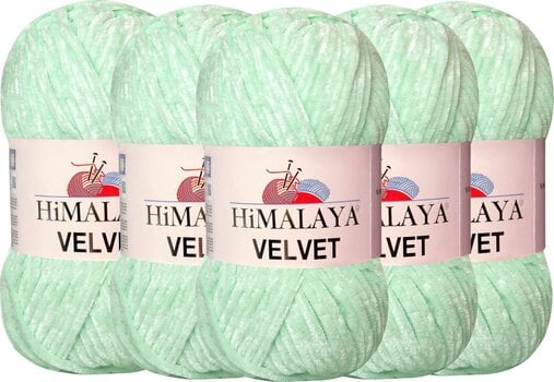 Stickgarn Himalaya Velvet SET 900-07 5 x 100 g SET Stickgarn - 1