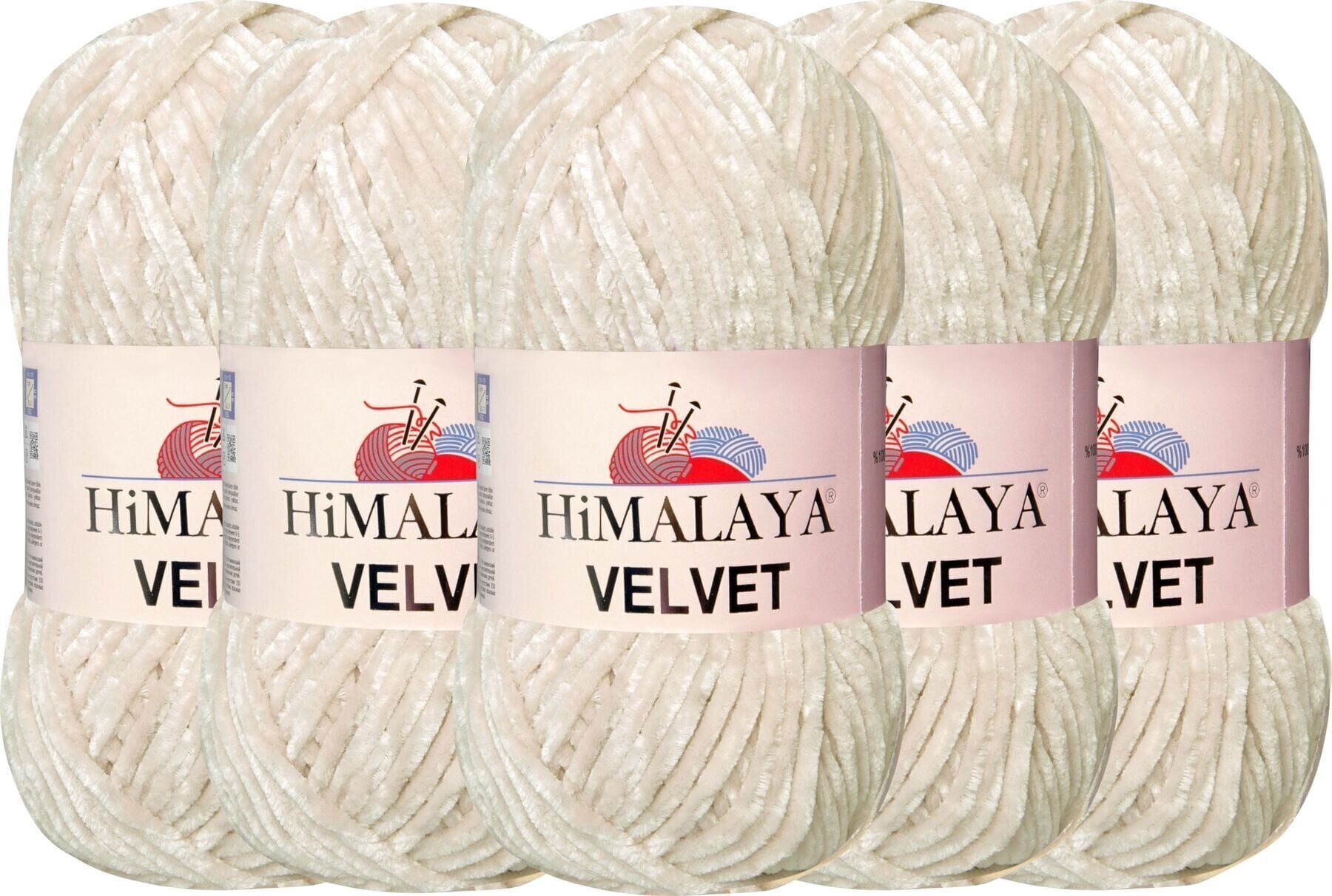 Плетива прежда Himalaya Velvet SET 900-42 5 x 100 g SET Плетива прежда