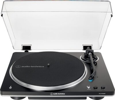 Skivspelare Audio-Technica AT-LP70xBT Black Silver Skivspelare - 1