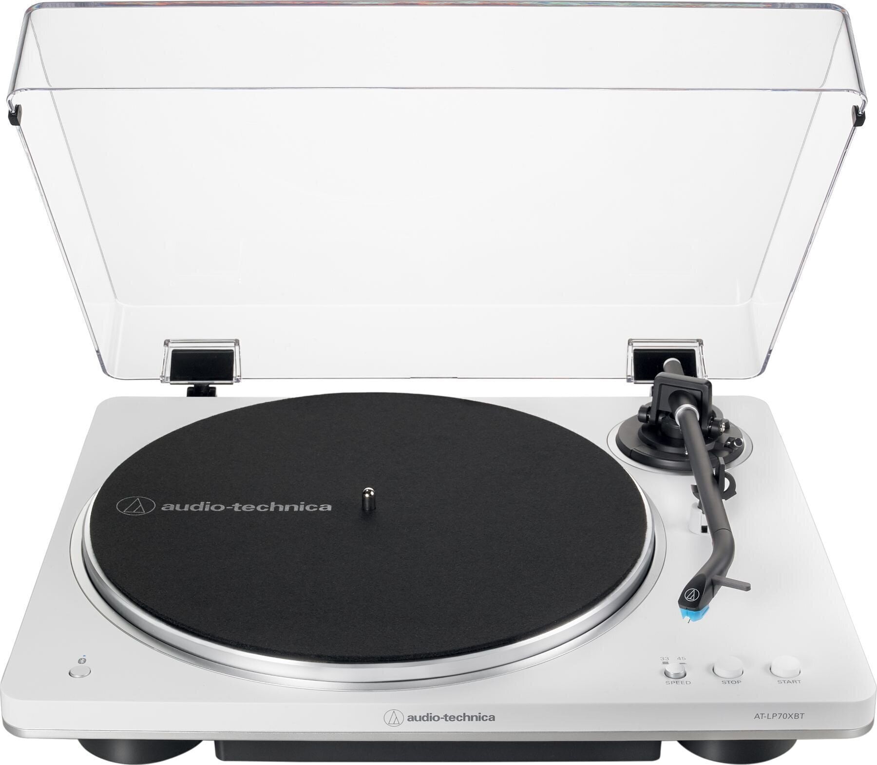 Audio-Technica AT-LP70xBT White Silver Turntable - Muziker