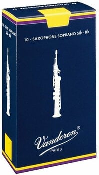 Plátek pro sopránový saxofon Vandoren Classic Blue Soprano 1.0 Plátek pro sopránový saxofon - 1