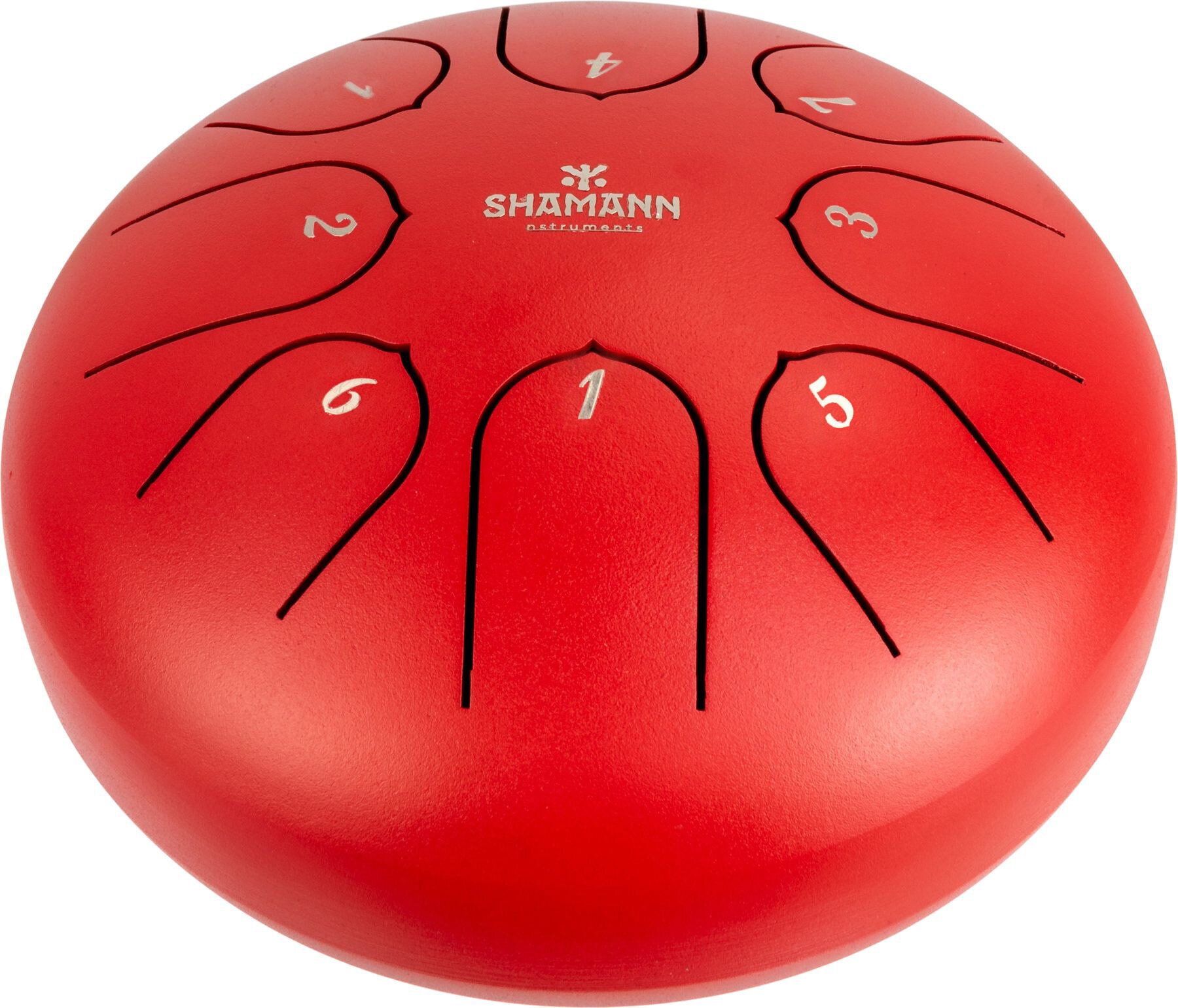 Tongue Drum Shamann 6" 8 Notes C5 Major Red Tongue Drum