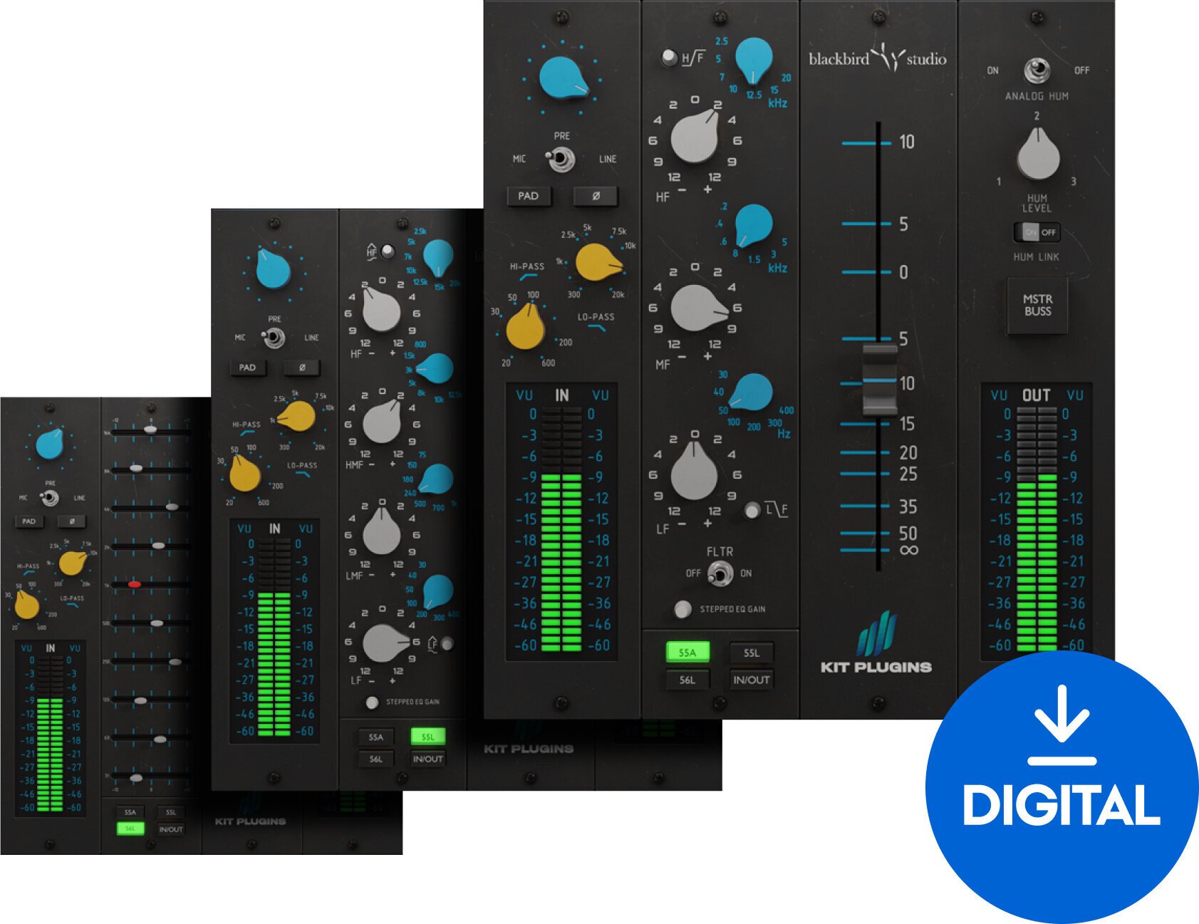 Studio-Effekt-Plugin Kit Plugins BB A5 Channel Strip (Digitales Produkt)