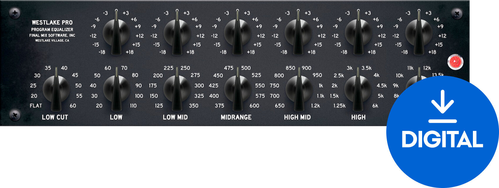 Logiciel de studio Plugins d'effets Final Mix Software Westlake EQ III (Produit numérique)