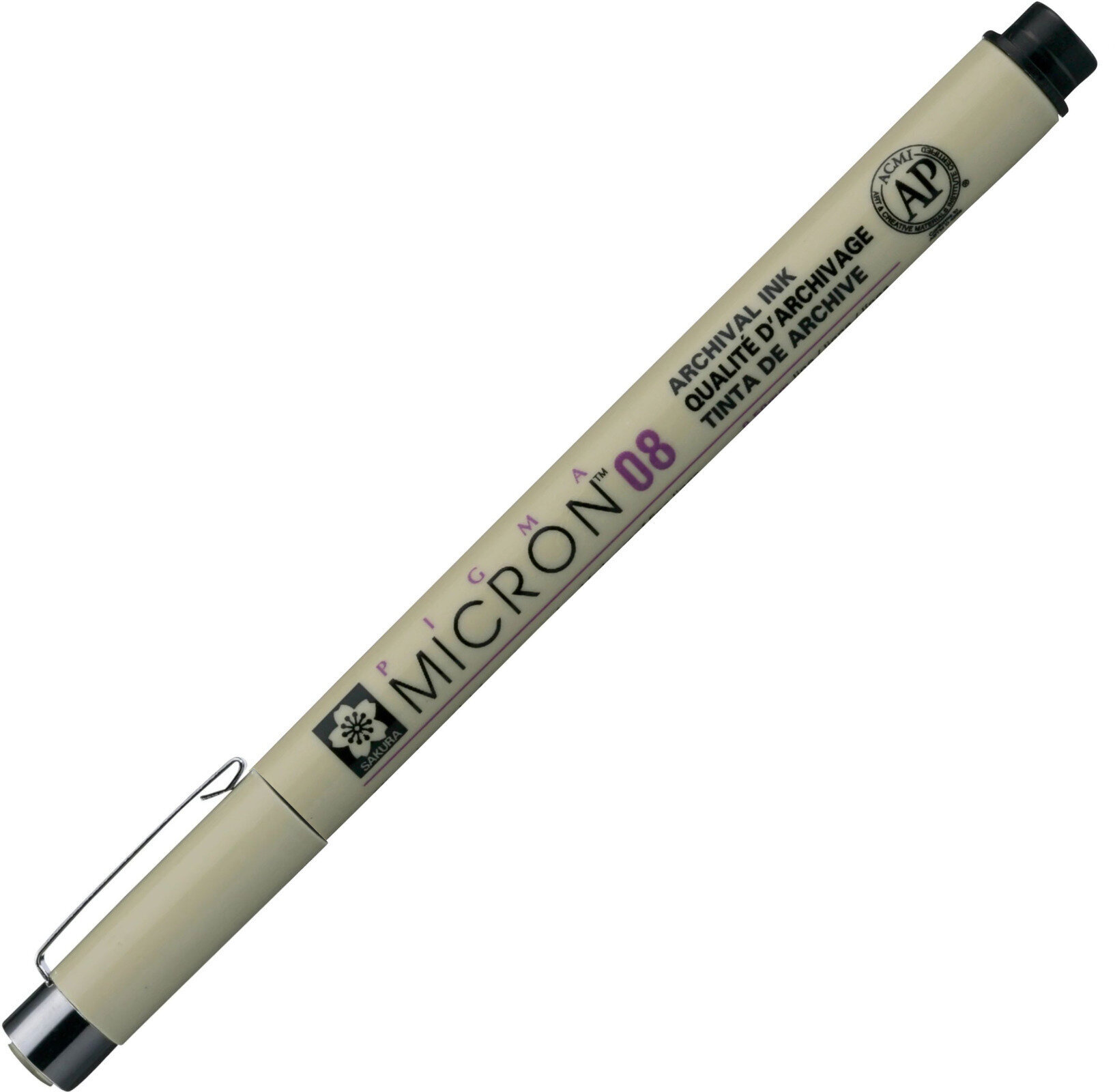Tuschezeichner Sakura Pigma Micron 08 Technischer Stift Black 0,5 mm 1 stk