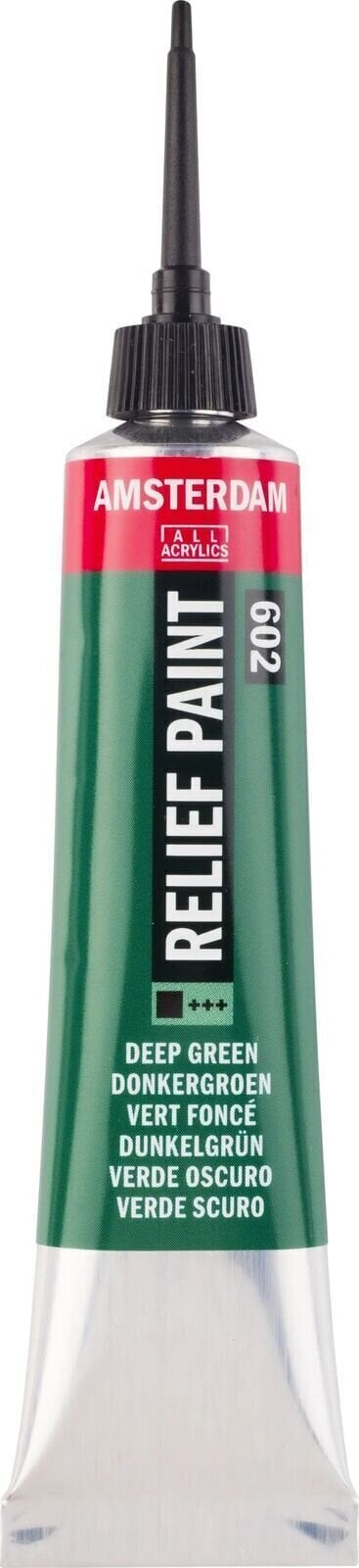 Boja za staklo Amsterdam Relief Boja za staklo Deep Green 20 ml 1 kom