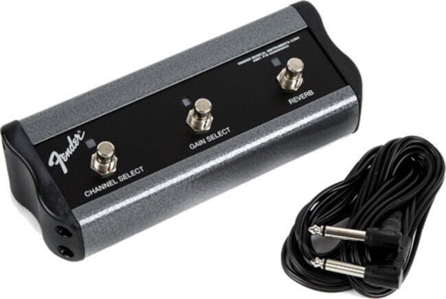 Interruptor de pie Fender Channel-Gain-Reverb 3-Button Interruptor de pie