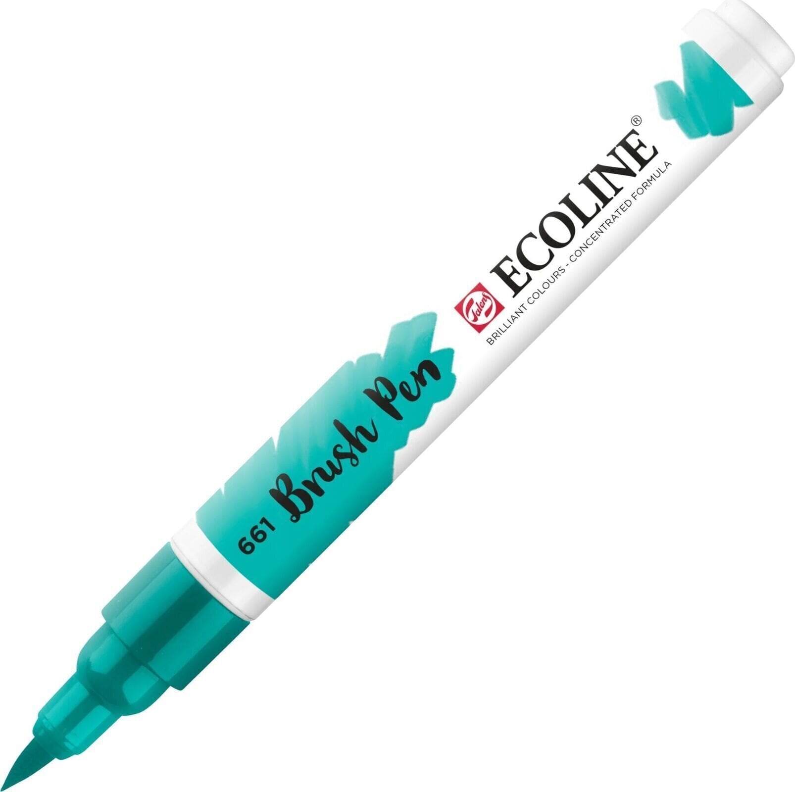 Popisovač Ecoline Brush pen Akvarelové pero Turquoise Green 1 ks