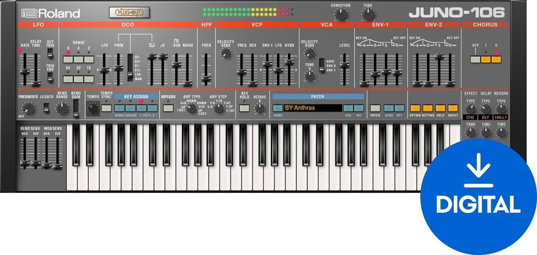 VST Instrument Roland JUNO-106 Key (Produkt cyfrowy)