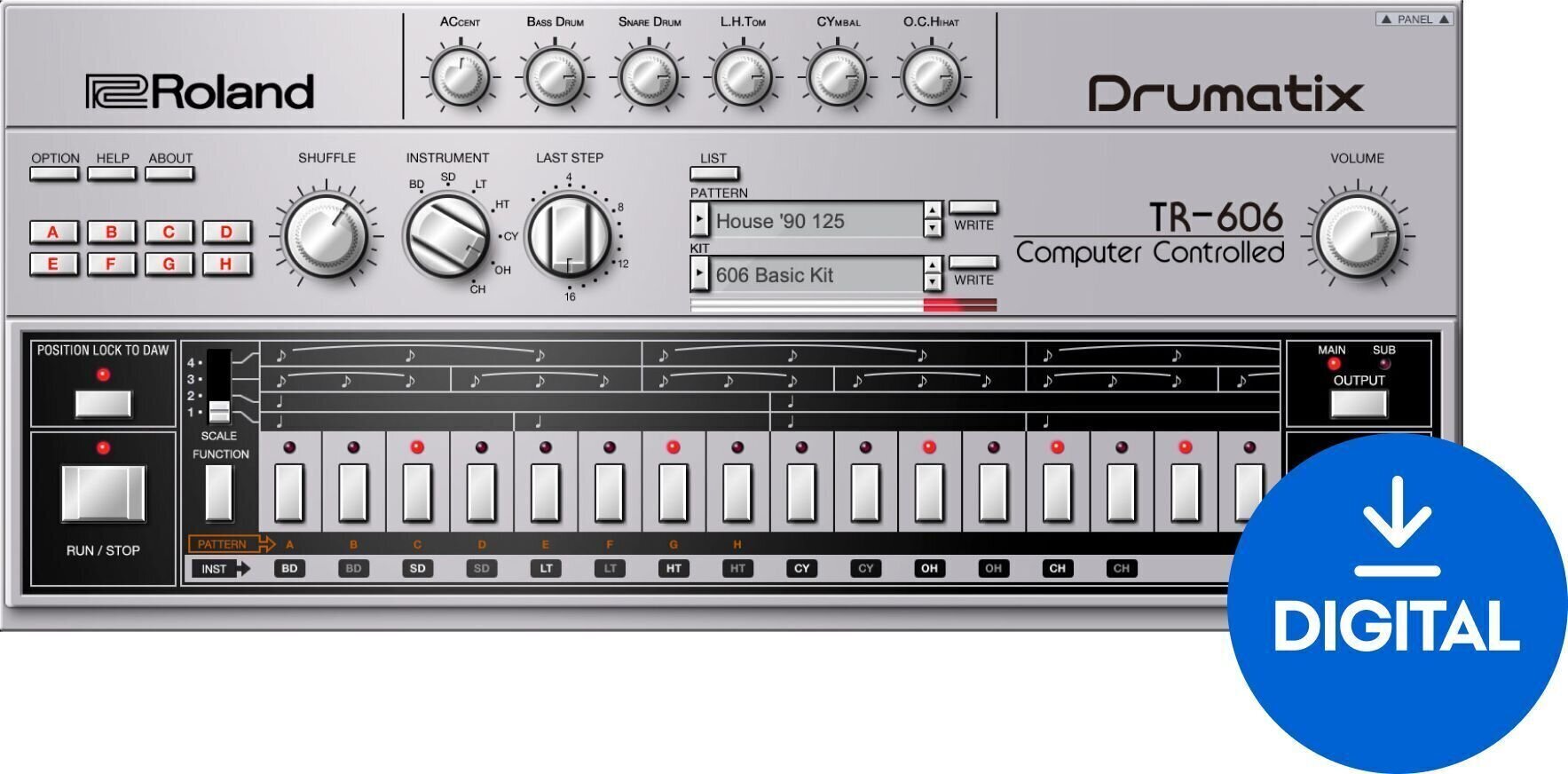 VST Instrument Roland TR-606 Key (Digitális termék)