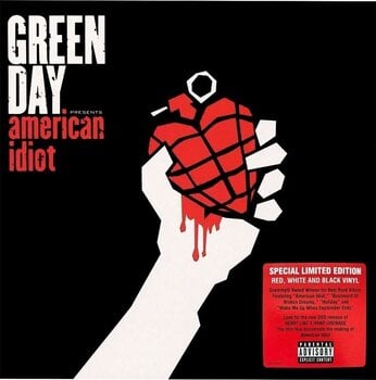 Vinyl Record Green Day - American Idiot (Red/White/Black Coloured) (2 LP) - 1