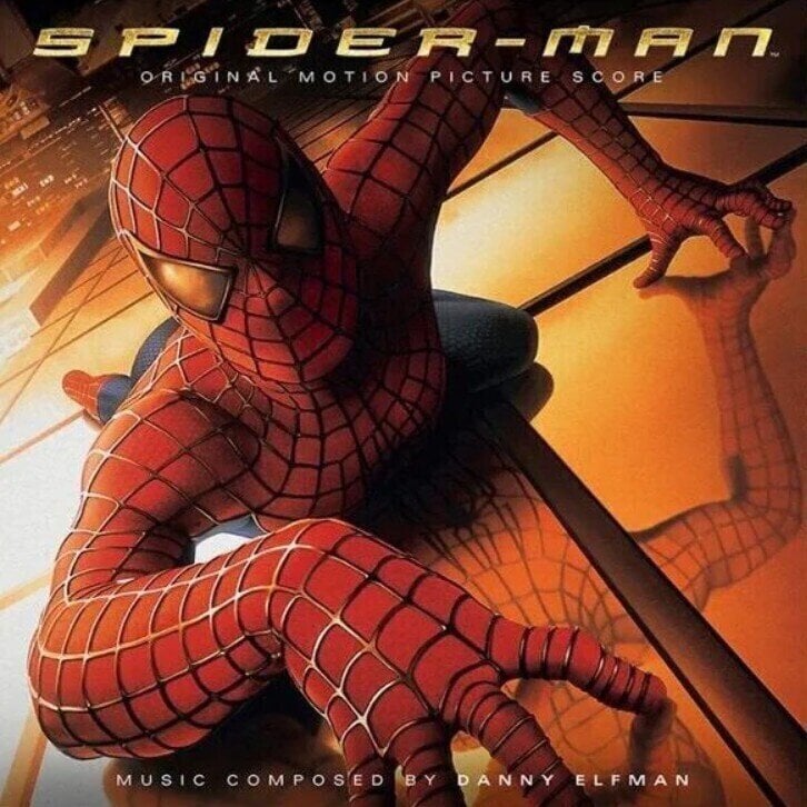 Vinylplade Danny Elfman - Spider-Man (Original Motion Picture Score) (Anniversary Edition) (Limited Edition) (Gold Coloured) (LP)