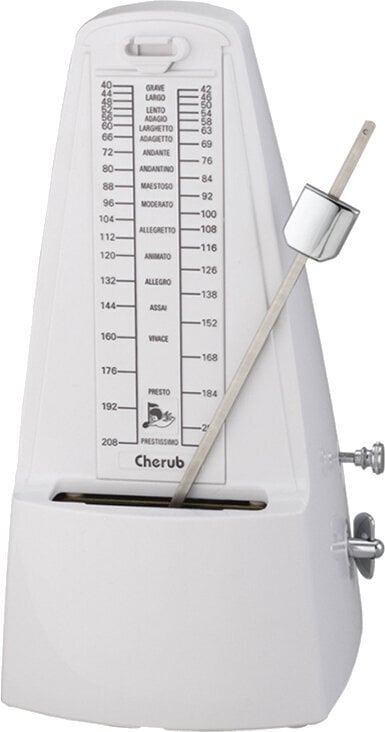 Mechanical Metronome Cherub WSM-305 Mechanical Metronome White