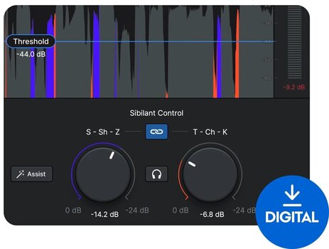 Студио софтуер Plug-In ефект Antares Vocal De-Esser by Auto-Tune (Дигитален продукт) - 1