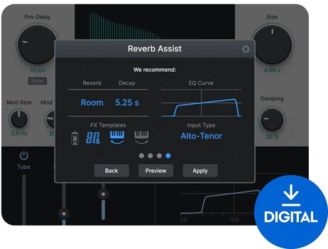 Logiciel de studio Plugins d'effets Antares Vocal Reverb by Auto-Tune (Produit numérique) - 1