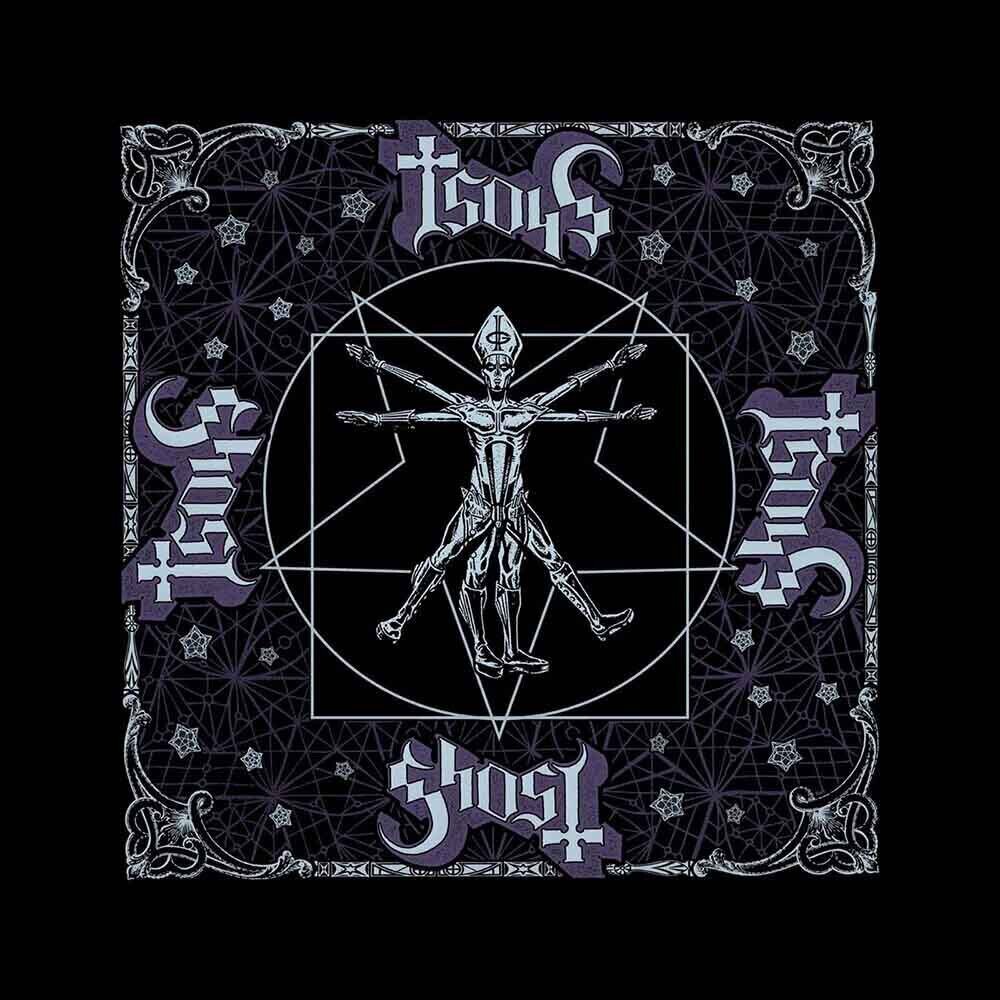 šal Ghost šal Vitruvian Ghost Black