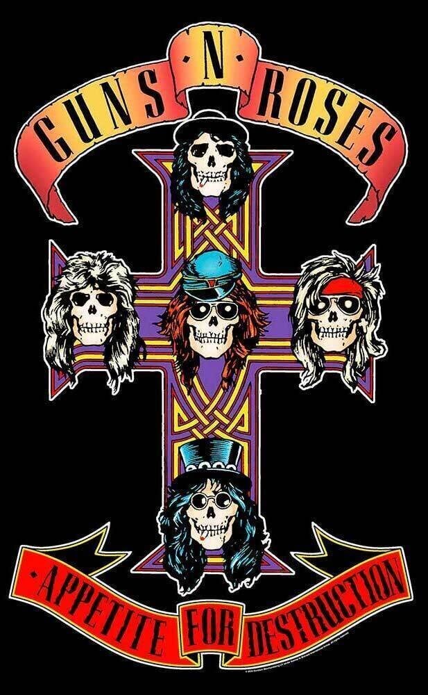 Zastava / plakat Guns N' Roses Appetite for Destruction Zastava