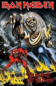 Bandeira / Cartaz Iron Maiden Number Of The Beast Bandeira - 1
