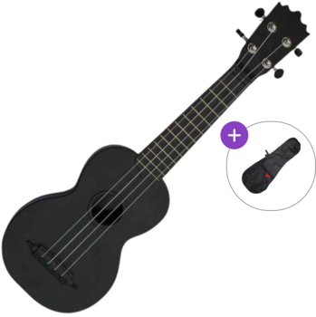 Ukulele soprano Pasadena WU-21X SET Negru mat Ukulele soprano - 1
