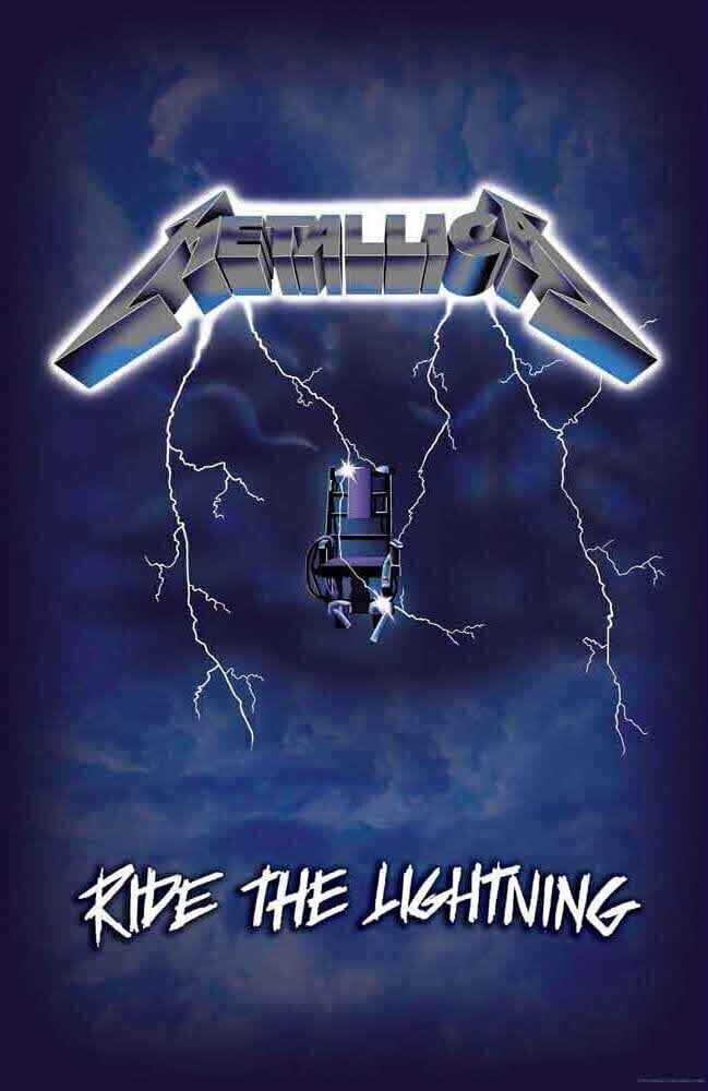 Zastava / plakat Metallica Ride the Lightning Zastava