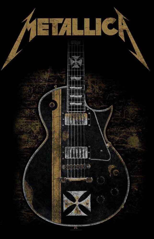 Flag / Poster Metallica Hetfield Guitar Flag