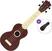Soprano Ukulele Pasadena WU-21W-WH SET Wood Grain Soprano Ukulele