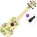 Pasadena WU-21F3-WH SET Floral Ukelele soprano