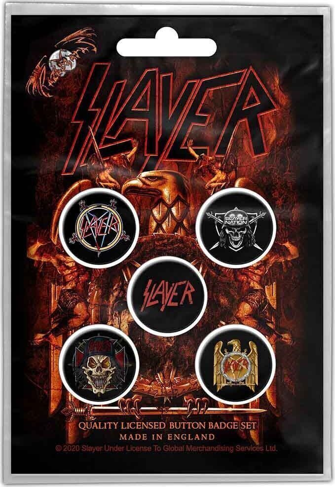SLAYER - LOGO - SPILLA PER GIACCA/CAPPELLO - NUOVO - MUSICA