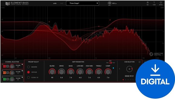 Logiciel de studio Plugins d'effets Spectre Digital Element Bass (Produit numérique) - 1