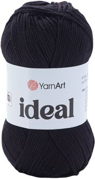 Pređa za pletenje Yarn Art Ideal 221 Black Pređa za pletenje - 1