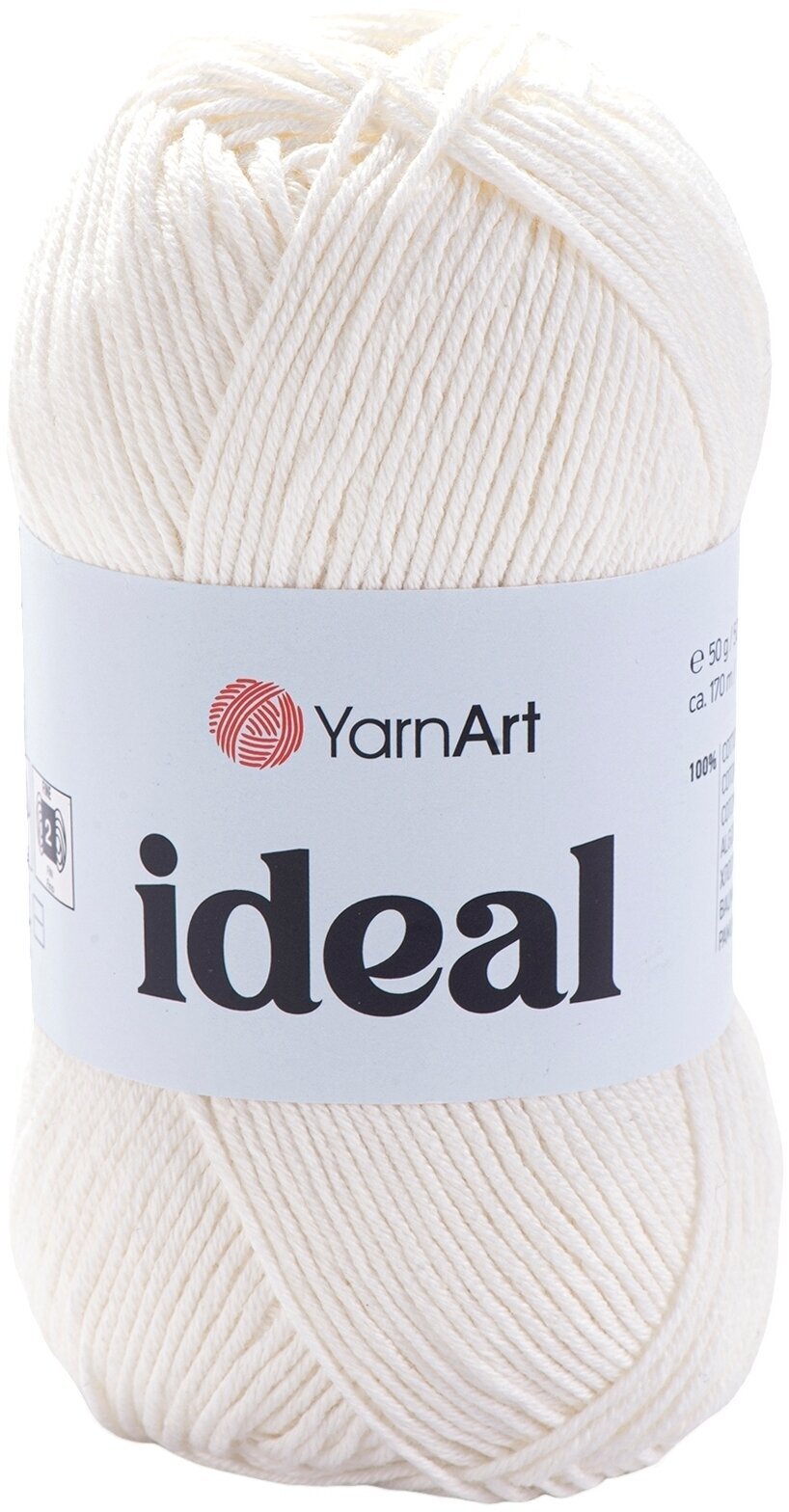 Przędza dziewiarska Yarn Art Ideal 222 Off White Przędza dziewiarska