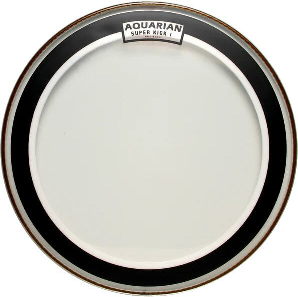 Peaux de frappe Aquarian SKI14 Super Kick 1 Clear 14" Peaux de frappe