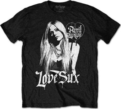 T-Shirt Avril Lavigne T-Shirt Love Sux Unisex Black M - 1