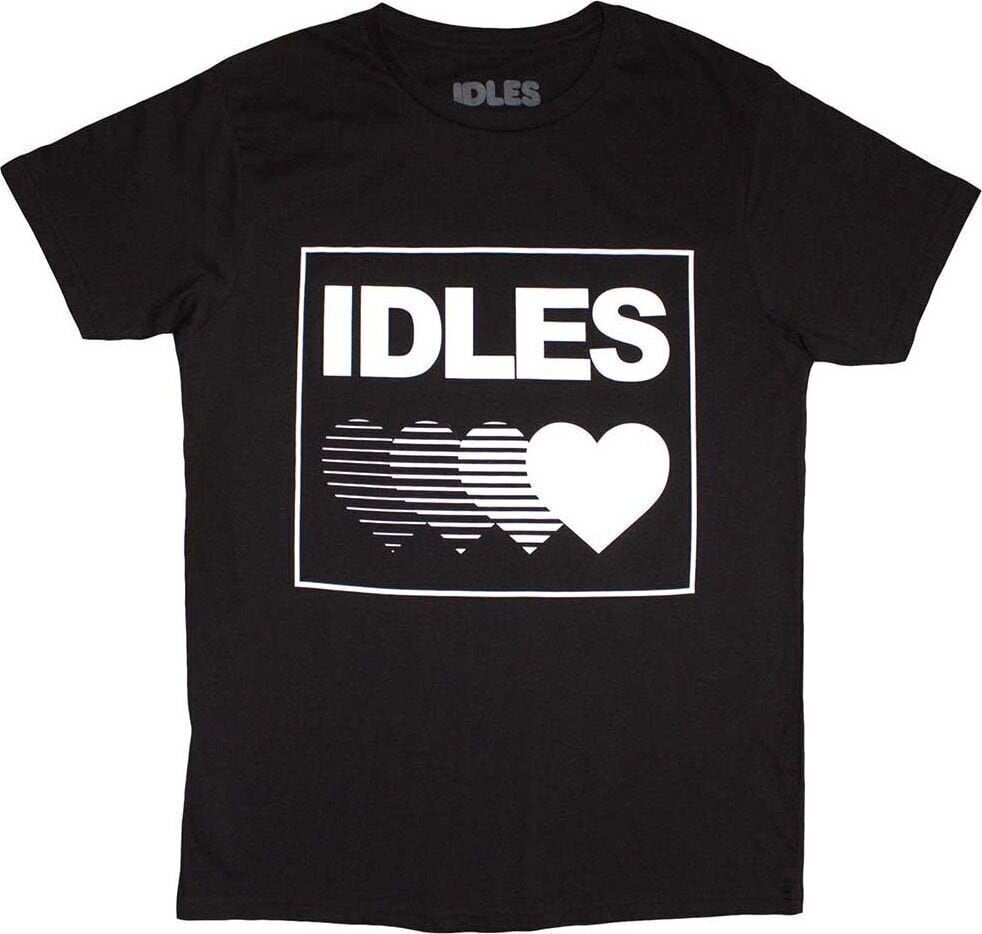 T-Shirt Idles T-Shirt Gradient Heart Unisex Black 2XL