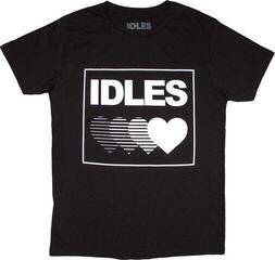 Риза Idles Gradient Heart Unisex Тениска с къс ръкав/Black/Къси