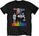 T-shirt The B-52's T-shirt Rainbow Stripes Unisex Black S