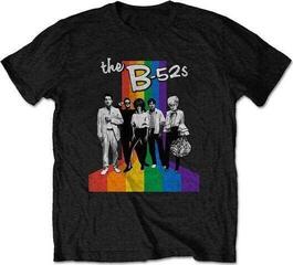 Πουκάμισο The B-52's Rainbow Stripes Black L Πουκάμισο