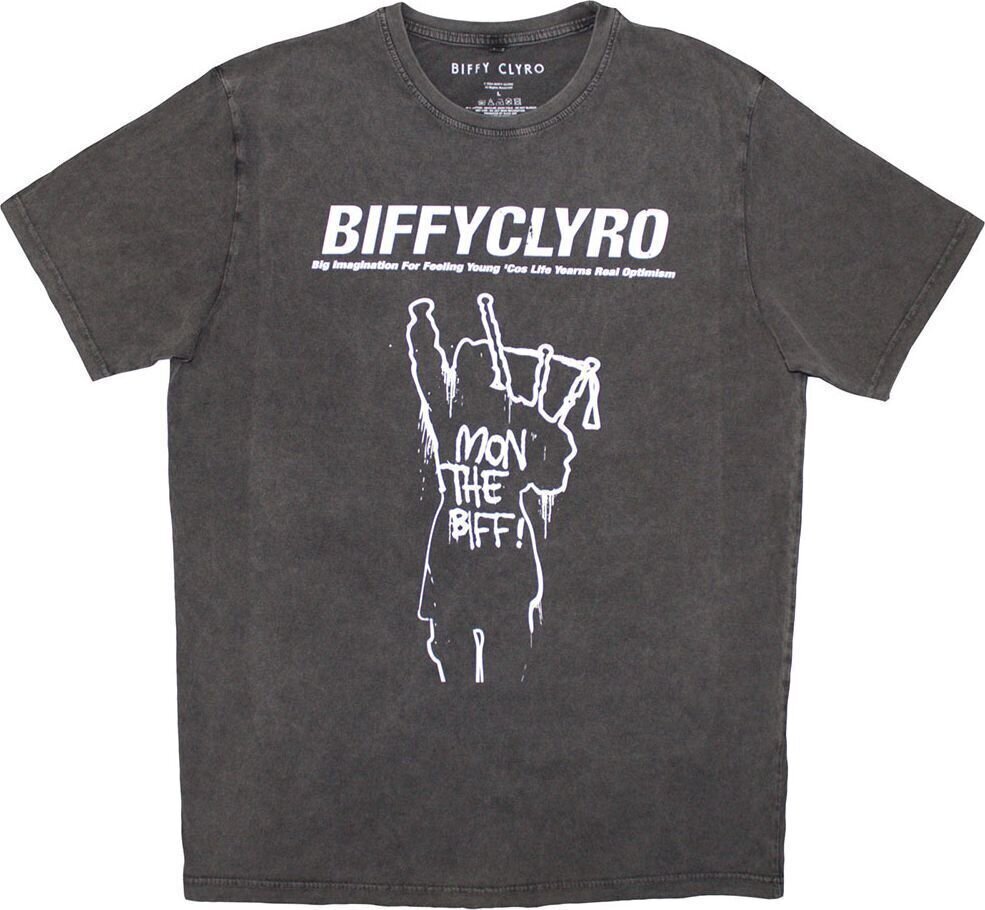 T-shirt Biffy Clyro T-shirt Big Imagination Unisex Charcoal Grey XL