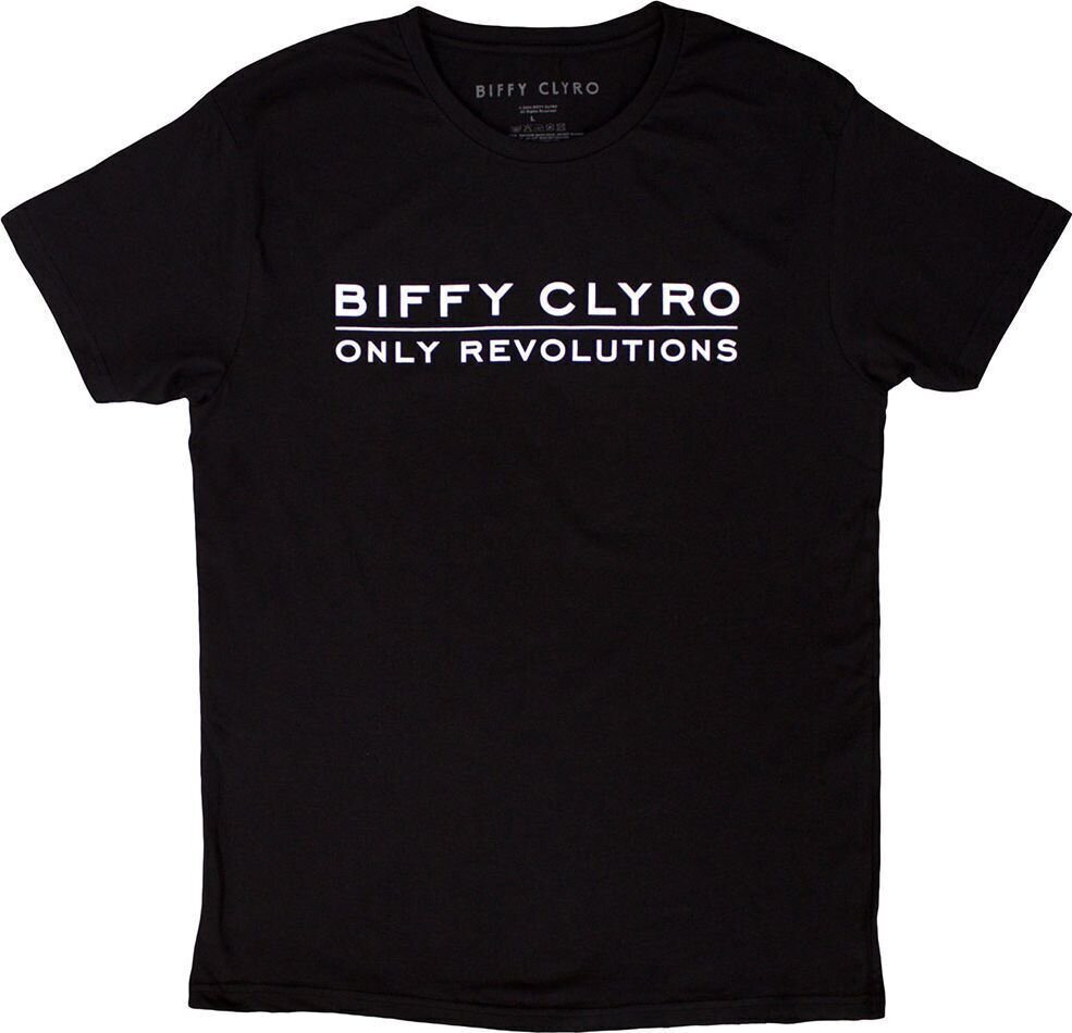 T-shirt Biffy Clyro T-shirt Only Revolutions Unisex Black 2XL