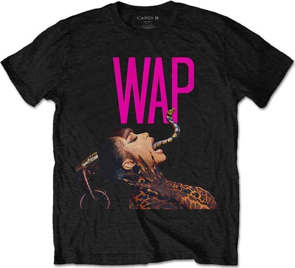 T-shirt Cardi B T-shirt Dripping Snake Unisex Black 2XL
