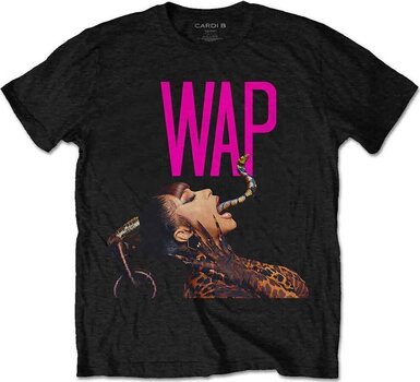 T-shirt Cardi B T-shirt Dripping Snake Unisex Black 2XL - 1